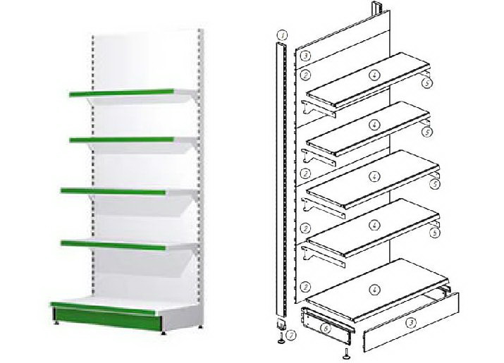 Полки для стеллажей русь
